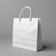 Mockup of a white bag for showcasing product branding, mockup, white, render, background