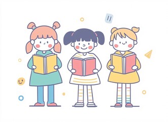 children with a gift