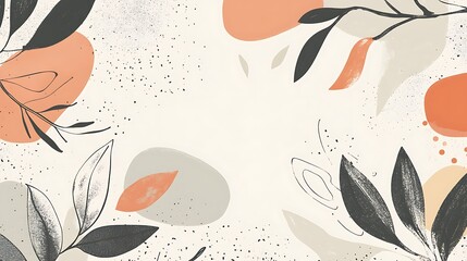 Abstract floral design with soft colors and shapes for backgrounds or decorative use.