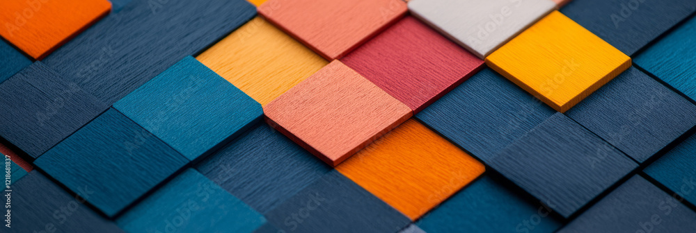 Leinwandbilder a close-up of a geometric pattern with clean lines and simple shapes,
