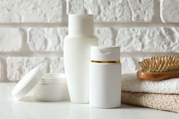 Personal hygiene products on the table