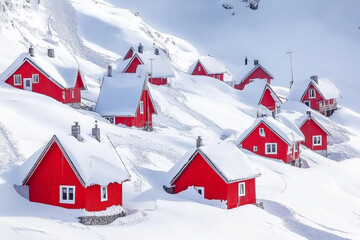 ski resort in the mountains