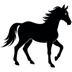silhouette of a horse vector illustration
