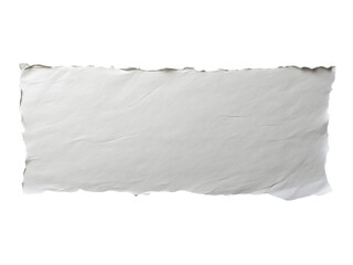 a white paper with a torn and uneven edge isolated on a transparent background, cut out, PNG 3D Digital Art, clip art.