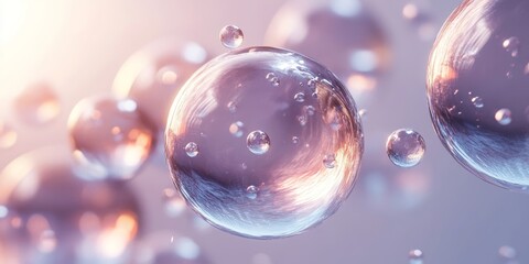 Abstract minimalist waves, modern design, 3d render, Generative AI