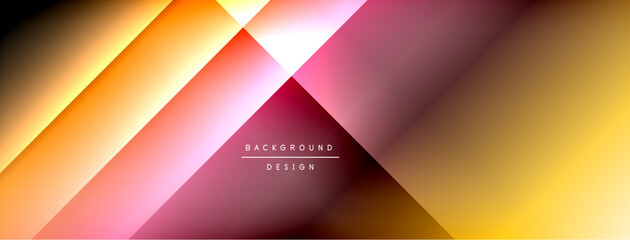 Colorful gradient with lines made of shadow and light. Creative background