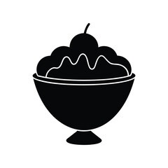 ice cream cone vector illustration