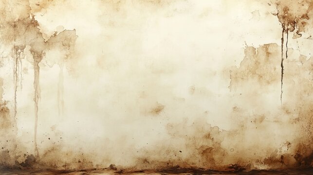Aged paper texture with stains and discoloration