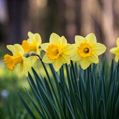 Fototapeta premium daffodils in spring