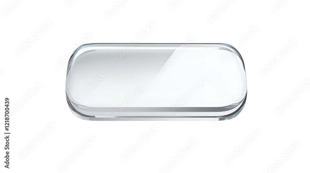 Poster empty text box on transparent background