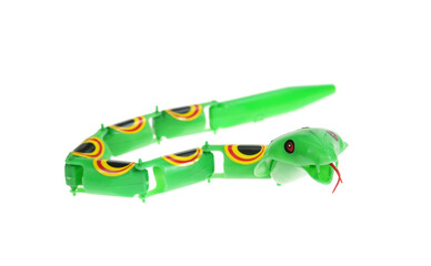 snake asian toy isolated over a white background