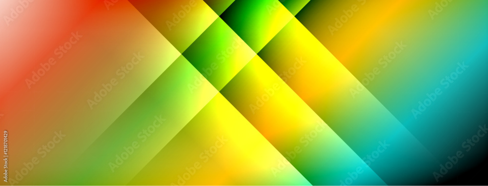 Poster Light shadow lines dynamic gradient background