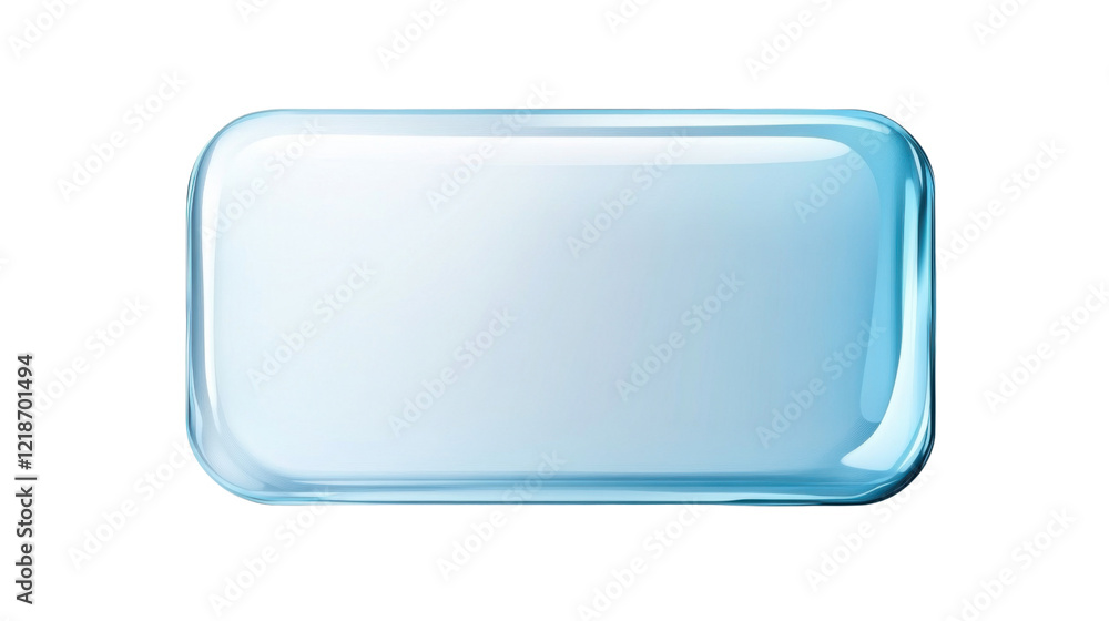 Poster empty text box on transparent background