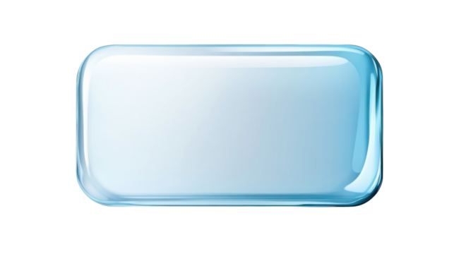 Empty text box on transparent background