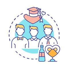 bachelor party icon, bachelor party vector illustration-simple illustration of bachelor party, perfect for bachelor party logos and icons