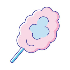 cotton candy icon, cotton candy vector illustration-simple illustration of cotton candy, perfect for cotton candy logos and icons