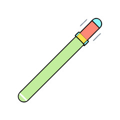 glow stick icon, glow stick vector illustration-simple illustration of glow stick, perfect for glow stick logos and icons
