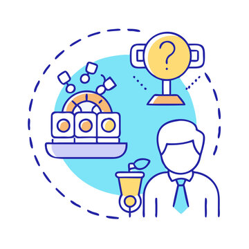 business man with trophy and question mark clip art preview