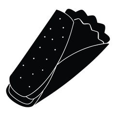 black and white illustration of a hat vector illustration