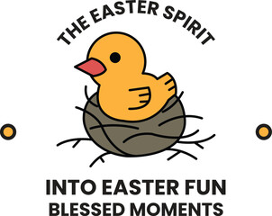 A illustration in the concept of Easter in line drawing style