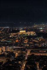 Obraz premium Athens City Night View