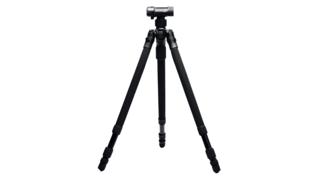 Camera tripod stand on transparent background
