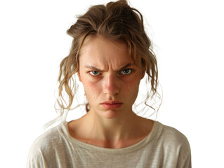 young woman with headache