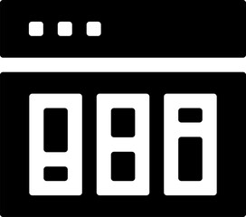 Rounded Filled Analytics Icon