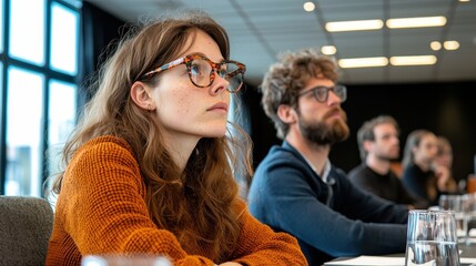 Engaging workshop participants conference room educational content professional environment attentive viewpoint learning experience