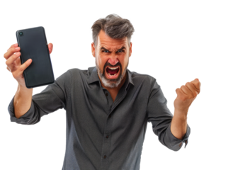 angry businessman shouting