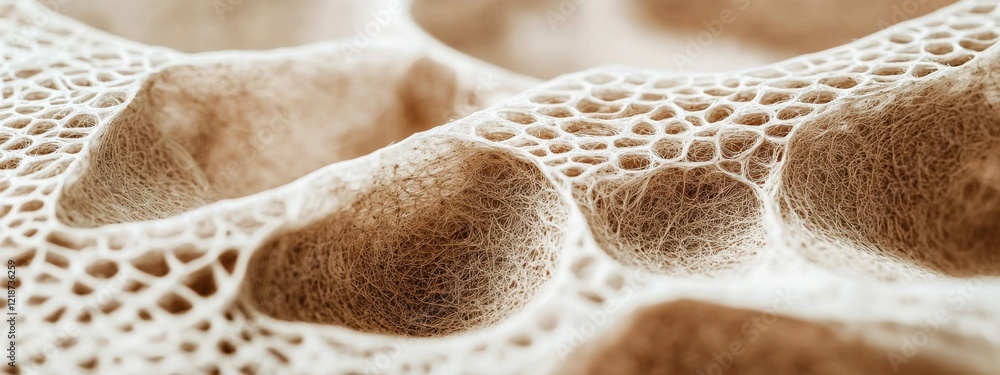 Aufkleber intricate close-up of natural textured surface with unique patterns and organic shapes in neutral to
