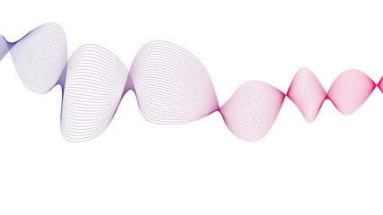  A modern and abstract wave-like vector pattern with gradient colors transitioning from blue to purple. The lines form smooth curves and interconnected waveforms, creating a visually dynamic flow.
