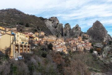 Fototapeta premium Castelmezzano and Dolomiti Lucane
