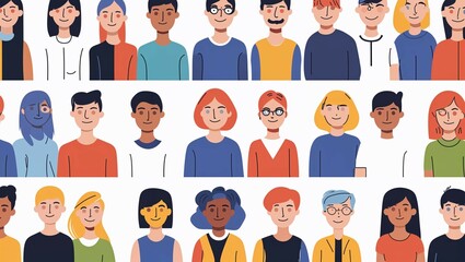 Diverse people icons represent a dynamic set of business professionals