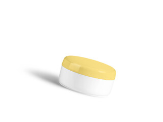 Hand cream bottle jar mockup, Plastic Jar mockup