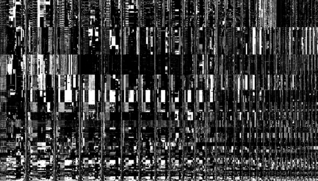 Abstract black pixelated overlay with a transparent background. Png overlay background