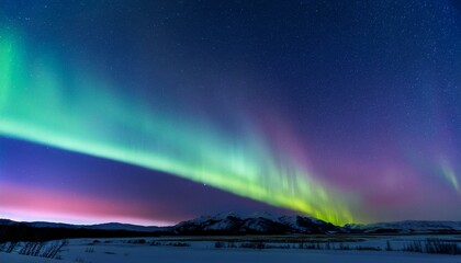 minimalist photo of the northern lights near philipsburg montana