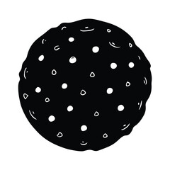 black and white sphere vector illustration