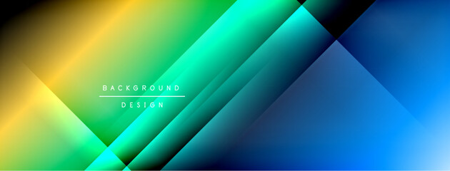 Dynamic shadow lines with gradient colors geometric background