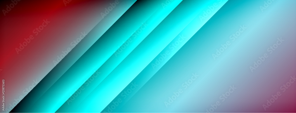 Poster colorful gradient with lines made of shadow and light. creative background