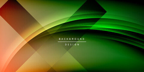 Expressive poster with shadow lines. Features technology, minimalist, and business themes, bright vibrant color schemes