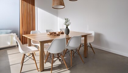 dining room interior with table