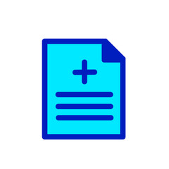 Fototapeta premium healthy document duo tone icon