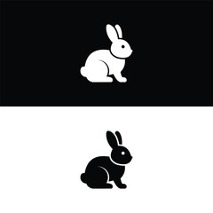 Rabbit Logo Abstract Icon Design Vector Template