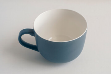 a cup of coffee on white background