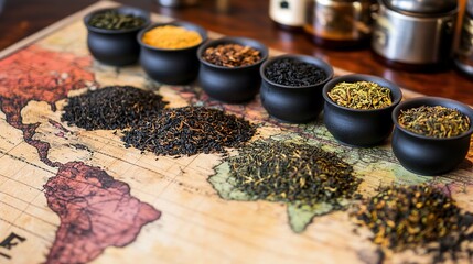 Exploring global tea varieties a colorful map of flavors tea culture and herbal delights