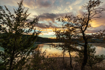 Stunning Autumn Landscape on a Road Trip Through France and Switzerland
