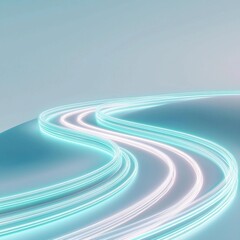 Dynamic minimalist light trails modern design abstract art gray background clean aesthetics concentric circles