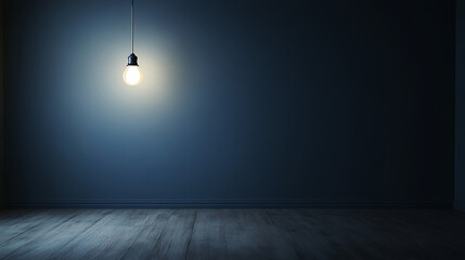 A dimly lit room with a single flickering candle on a wooden table, symbolizing a power outage and reliance on alternative light sources. Shadows create a dramatic and moody atmosphere.