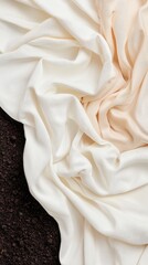 Impact of synthetic fabrics on natural soil outdoor environment detailed textural analysis pollution awareness